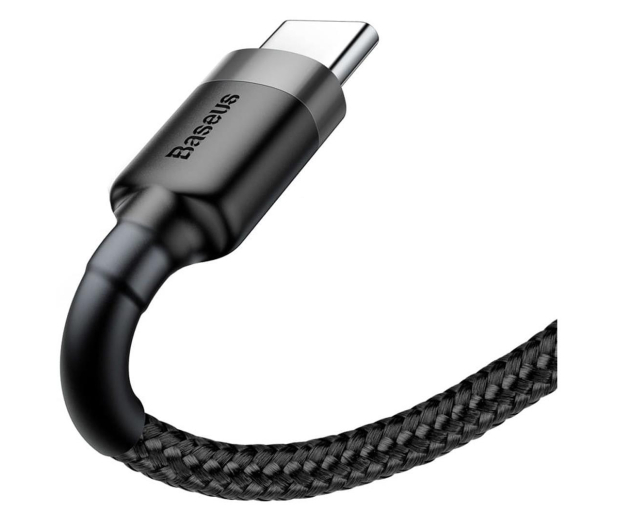 BASEUS Kabel USB - USB-C Cafule 3A 1m szaro - czarny CATKLF-BG1 - 1266439 - zdjęcie 4